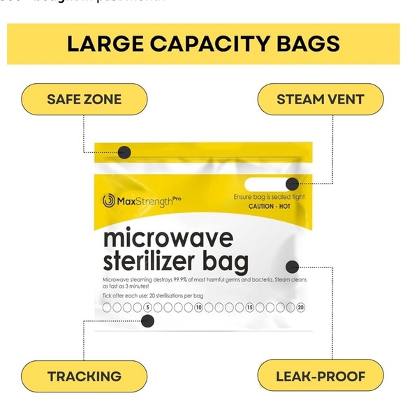 MaxStrength Pro Microwave Sterilizer Bags - Picture 6 of 7
